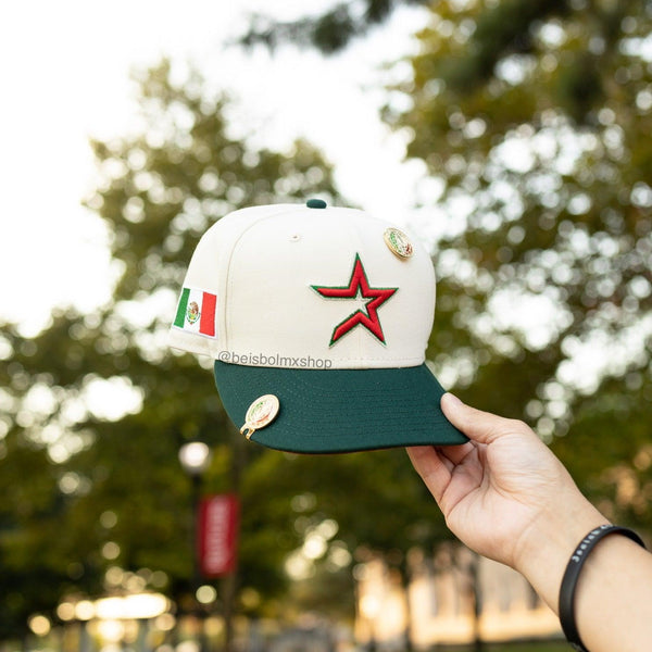 Mexico flag Houston astros new era fitted - BeisbolMXShop