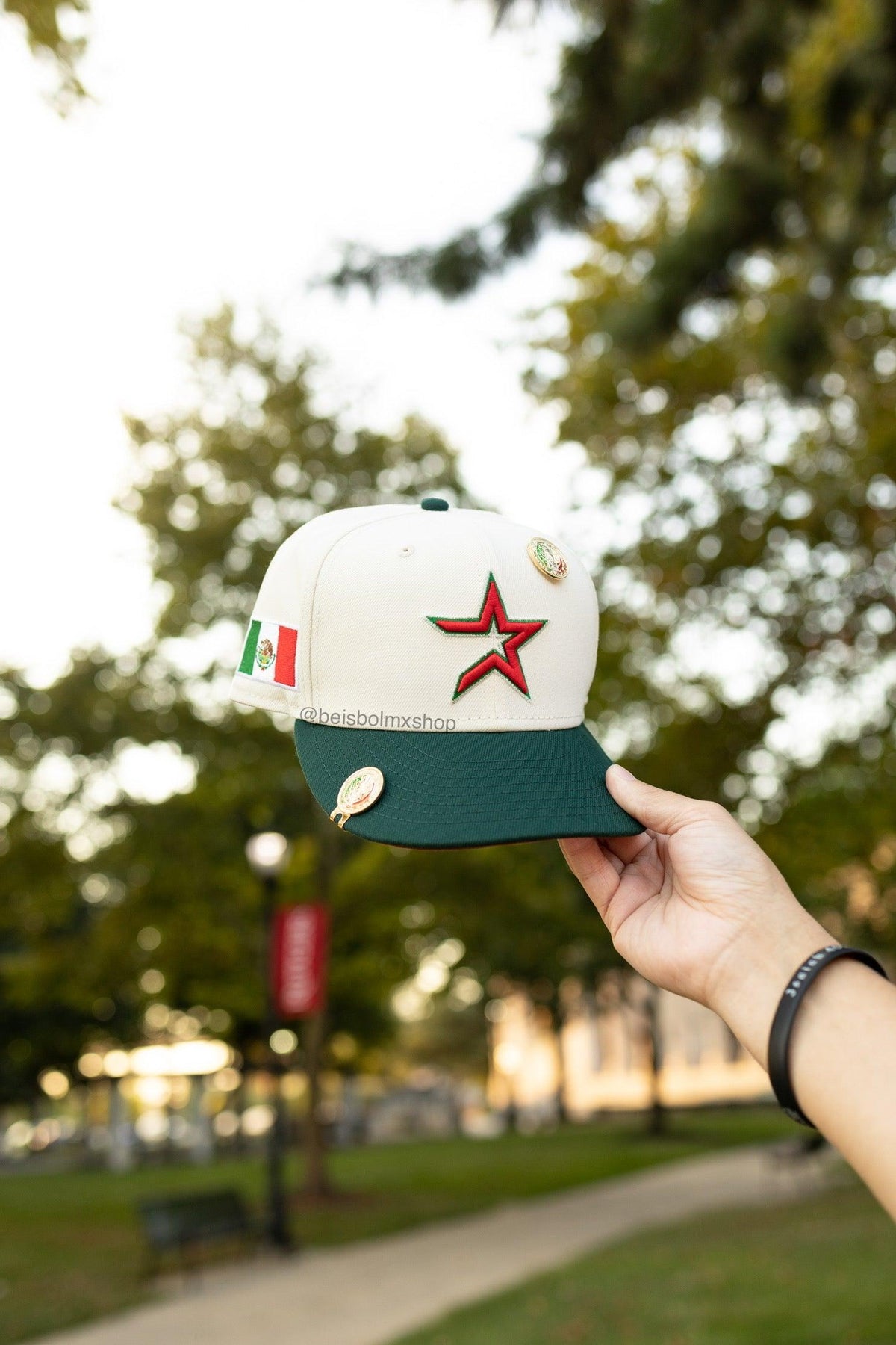 Mexico flag Houston astros new era fitted - BeisbolMXShop
