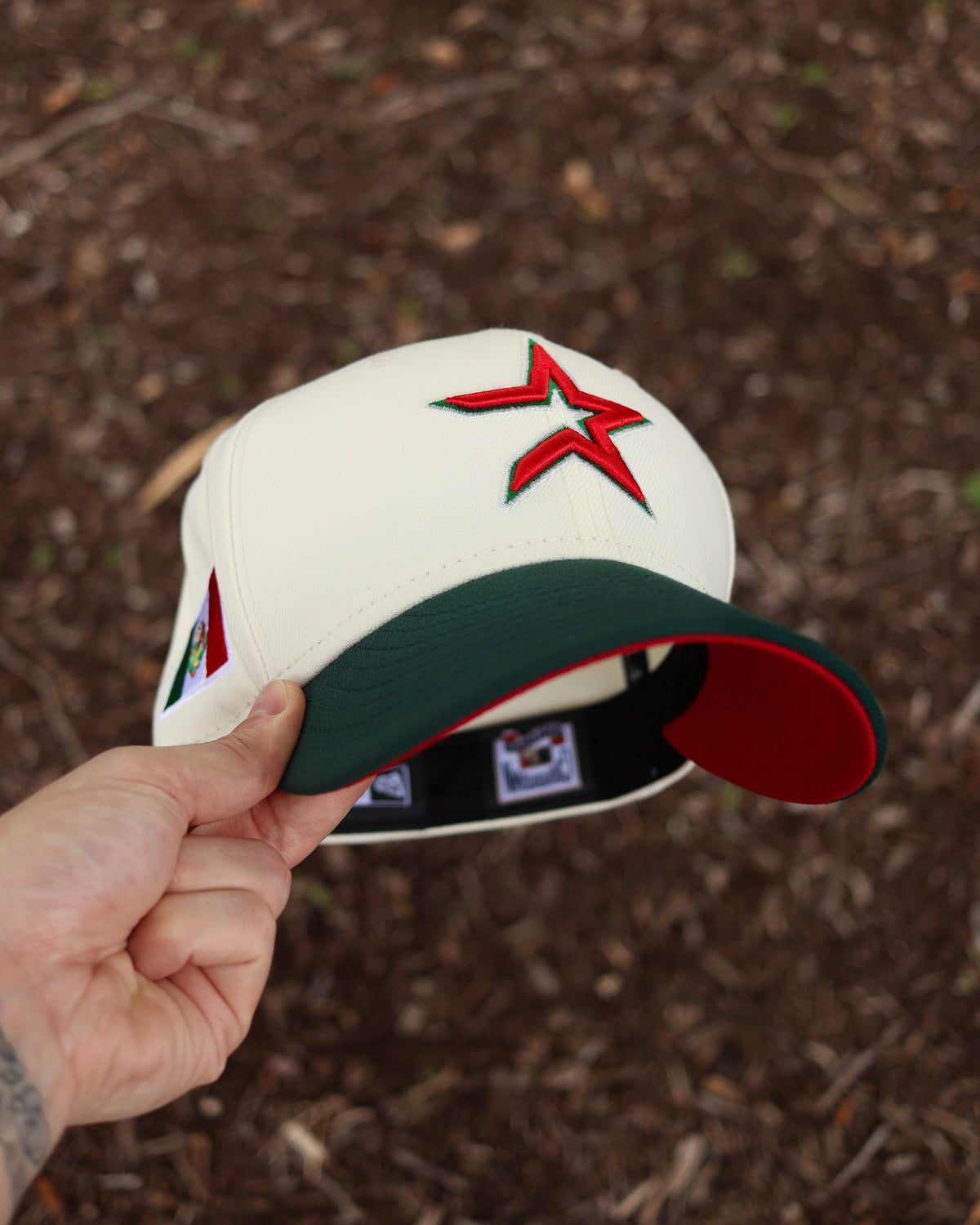 Mexico flag Houston astros new era fitted - BeisbolMXShop