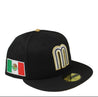 Mexico (Gold UV/black crown) new era fitted - BeisbolMXShop