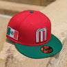 Mexico RED CROWN/GREEN VISOR/GREY UNDER VISOR - BeisbolMXShop