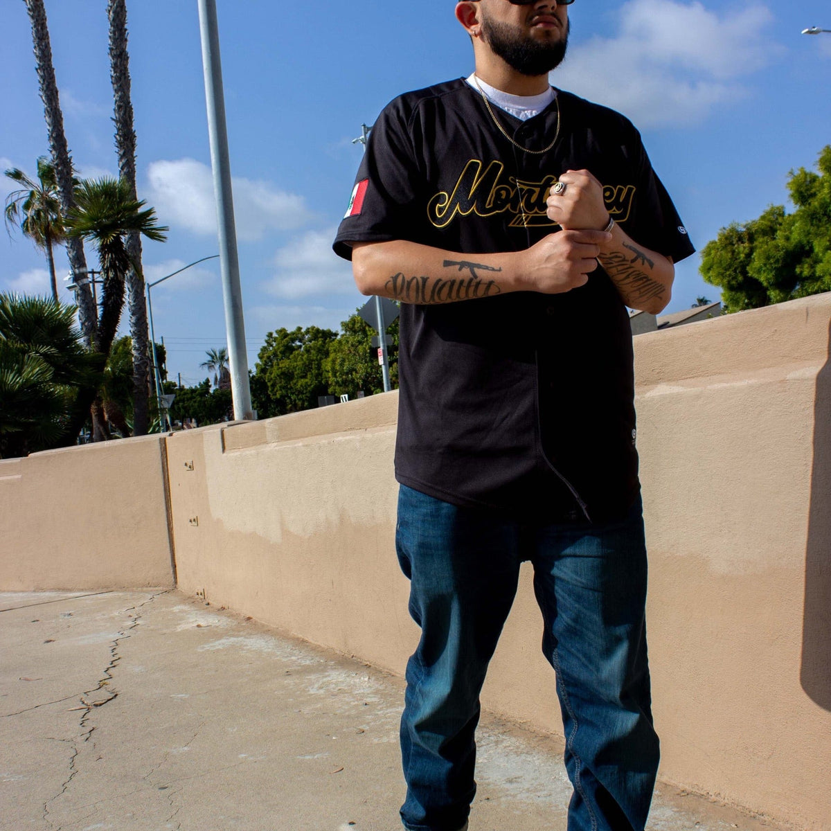 Monterey Black/gold 2024 Jersey - BeisbolMXShop