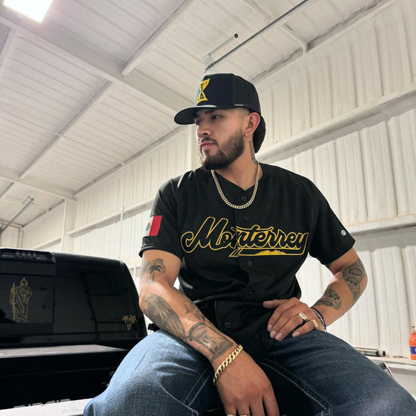 Monterey Black/gold 2024 Jersey - BeisbolMXShop