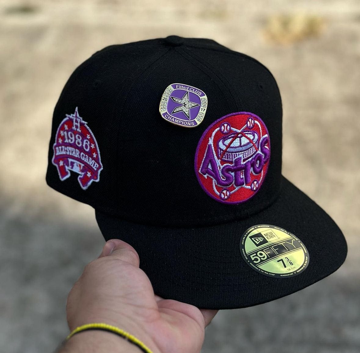 Moon rock Astros (pin not included) - BeisbolMXShop