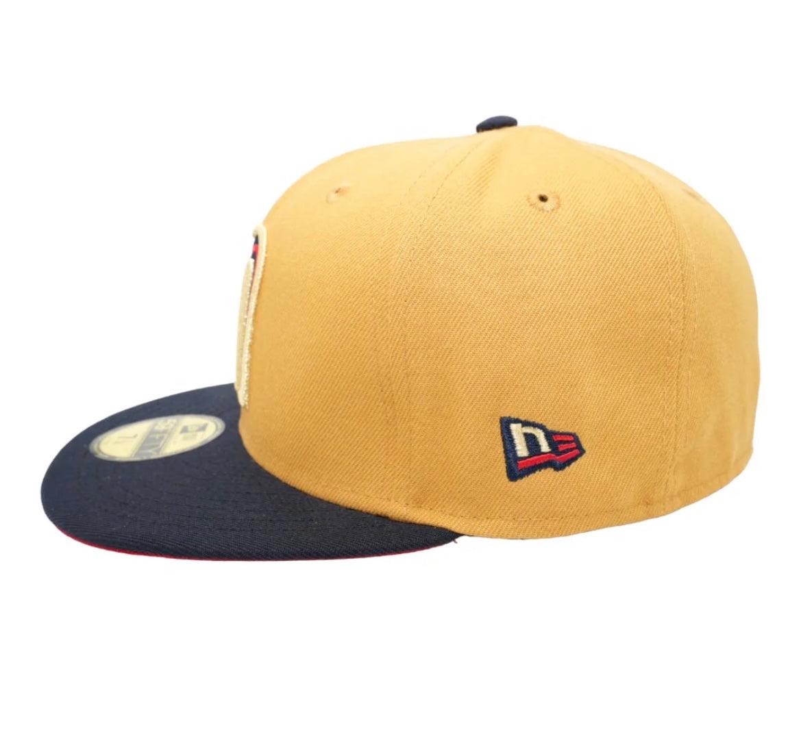 Navy blue/Khaki mexico hat New Era Fitted Hat – BeisbolMXShop