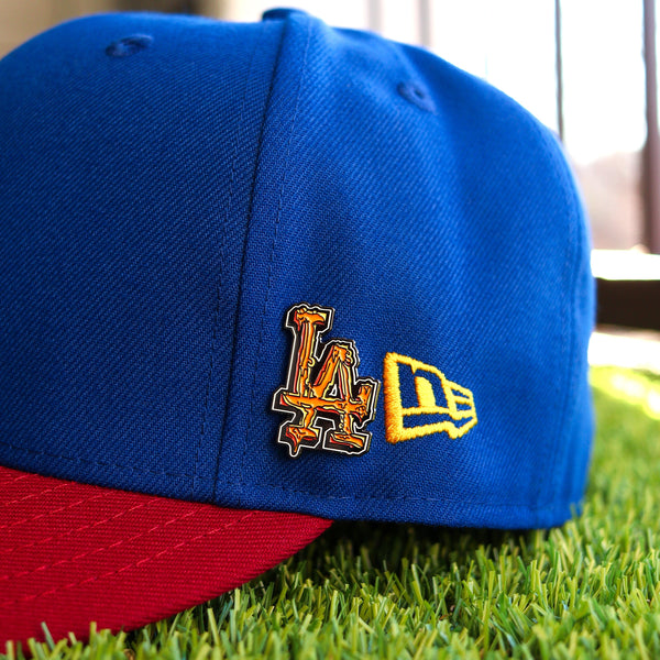 Orange drippy LA pin - BeisbolMXShop