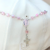 Pink rosary pin - BeisbolMXShop