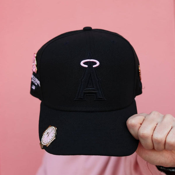 Pink/black angels hat - BeisbolMXShop