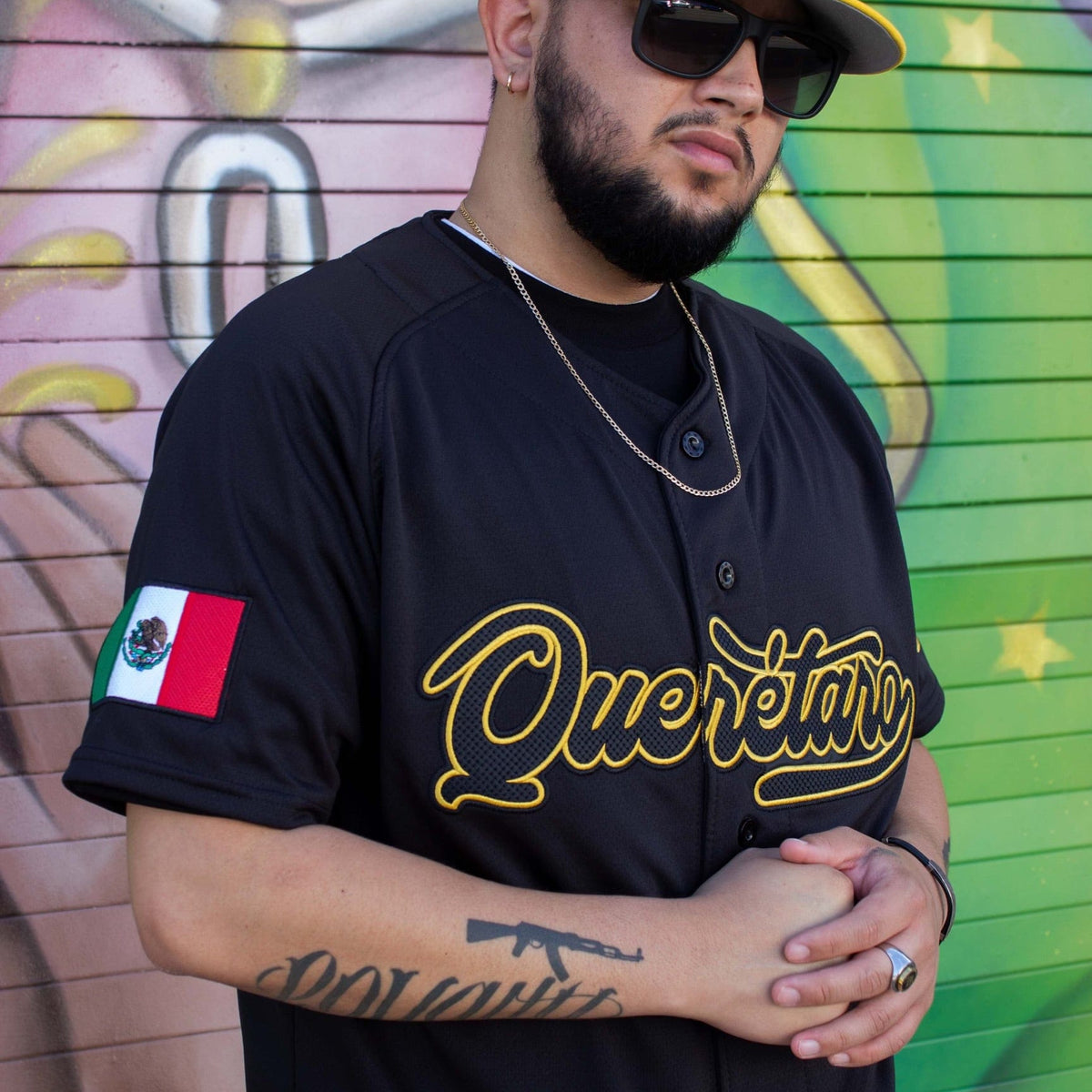 Queretaro BLACK & GOLD Jersey - BeisbolMXShop