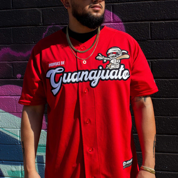 (RED) GUANAJUATO momias jersey - BeisbolMXShop