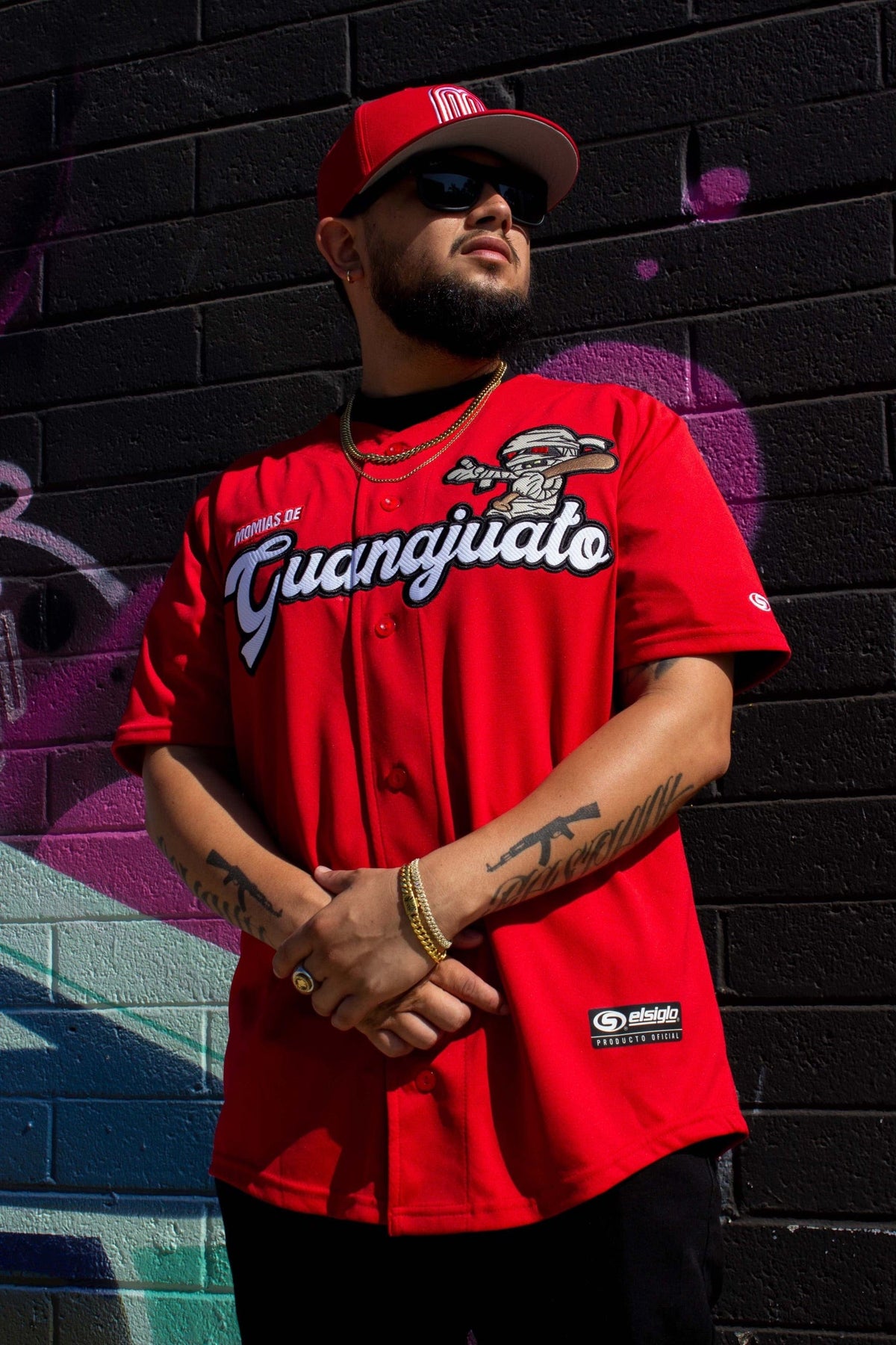 (RED) GUANAJUATO momias jersey - BeisbolMXShop