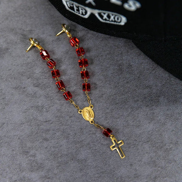 Red rosary pin - BeisbolMXShop