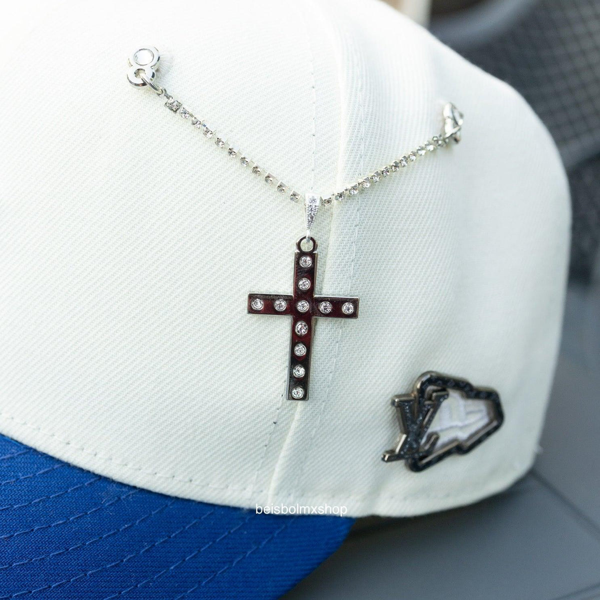 Silver cross/diamonds BMX - chain pin - BeisbolMXShop