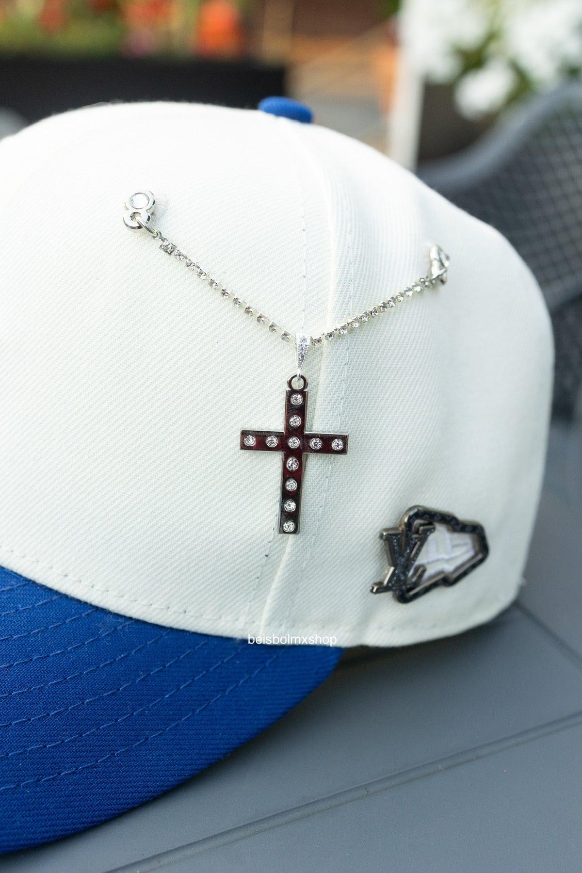 Silver cross/diamonds BMX - chain pin - BeisbolMXShop