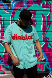 (Tiffany Blue) Diablos De Mexico Jersey - BeisbolMXShop