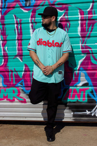 (Tiffany Blue) Diablos De Mexico Jersey - BeisbolMXShop
