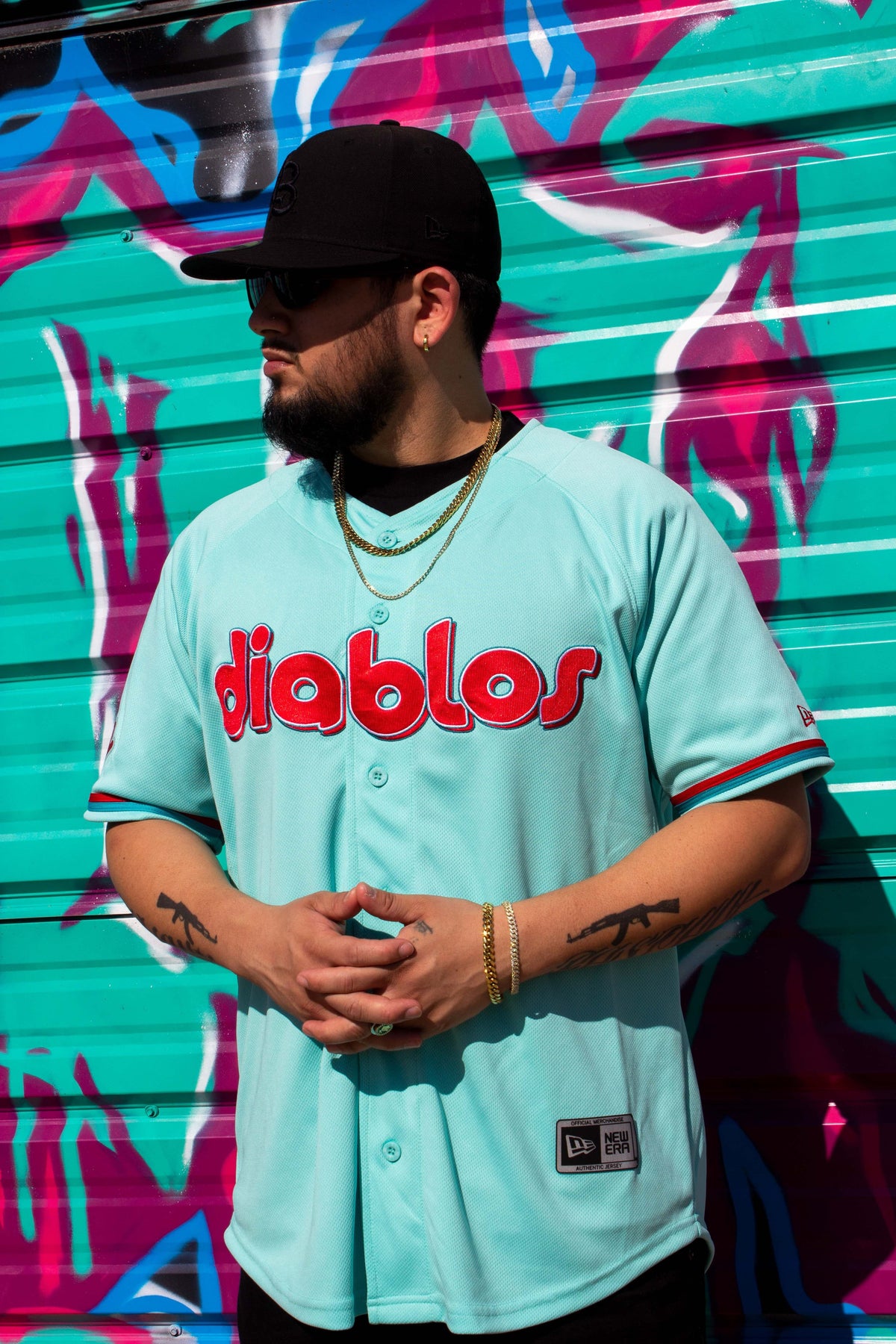 (Tiffany Blue) Diablos De Mexico Jersey - BeisbolMXShop