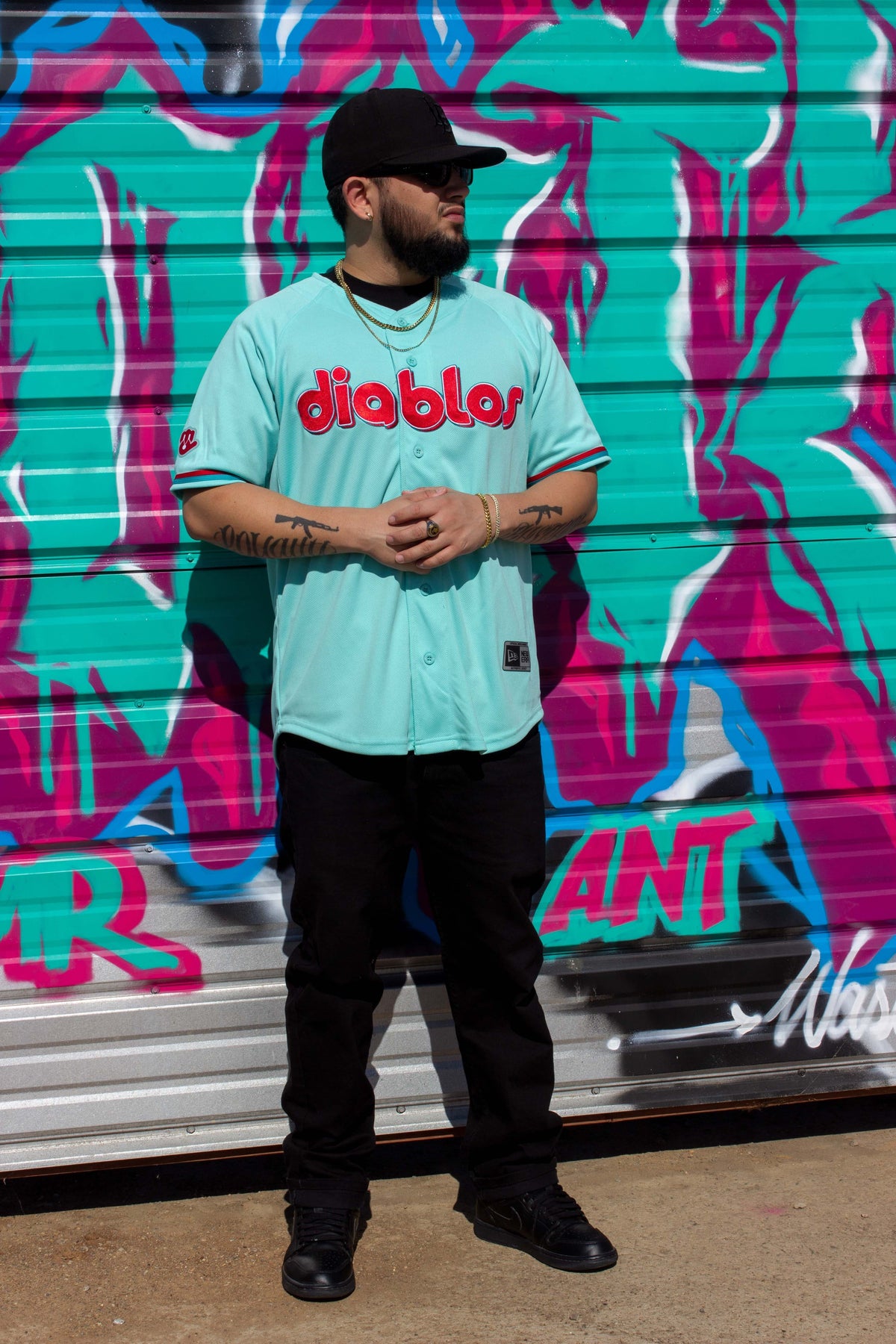(Tiffany Blue) Diablos De Mexico Jersey - BeisbolMXShop