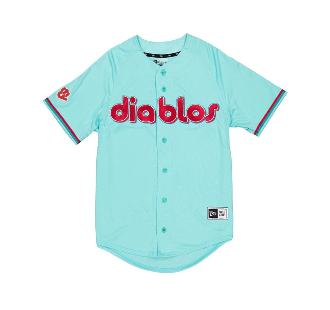 (Tiffany Blue) Diablos De Mexico Jersey - BeisbolMXShop