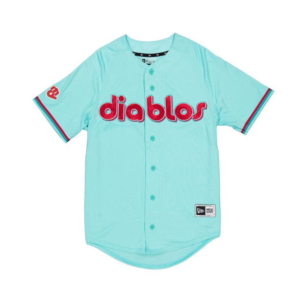 (Tiffany Blue) Diablos De Mexico Jersey - BeisbolMXShop
