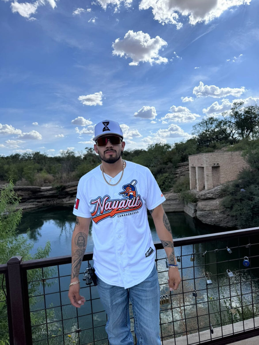 ((WHITE)) Camaroneros De Nayarit Jersey - BeisbolMXShop