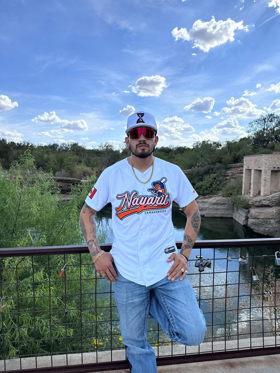 ((WHITE)) Camaroneros De Nayarit Jersey - BeisbolMXShop