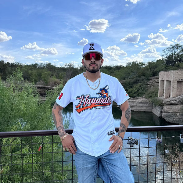 ((WHITE)) Camaroneros De Nayarit Jersey - BeisbolMXShop