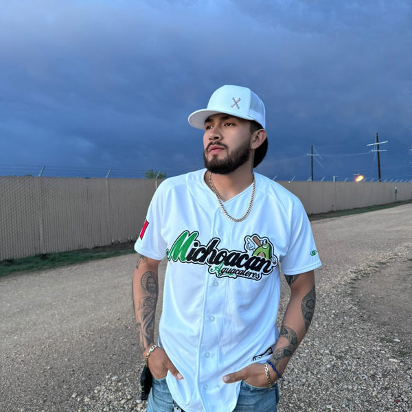 (White) Michoacan Jersey - BeisbolMXShop