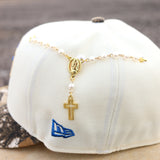 White Rosary pin - BeisbolMXShop