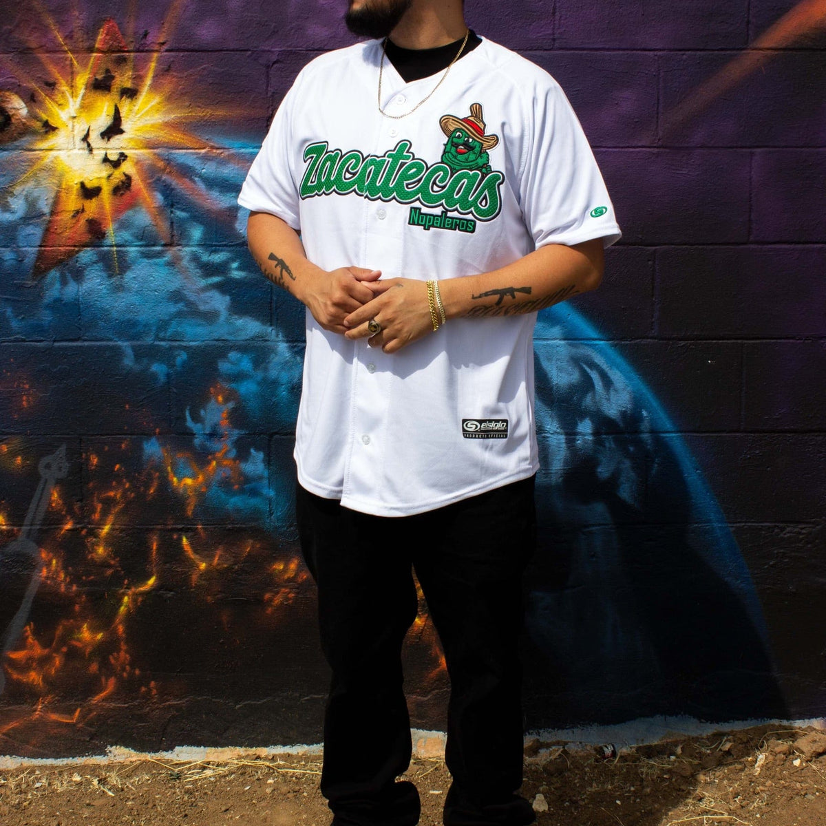 (WHITE) Zacatecas Jersey - BeisbolMXShop