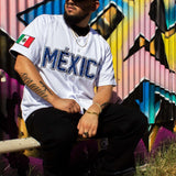(White/Navy blue) Mexico Jersey - BeisbolMXShop