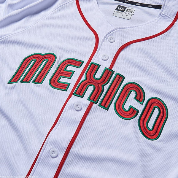 White/Red Mexico Jersey - BeisbolMXShop