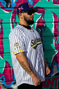 White/stripes Sultanes De Monterey - BeisbolMXShop