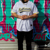 White/stripes Sultanes De Monterey - BeisbolMXShop