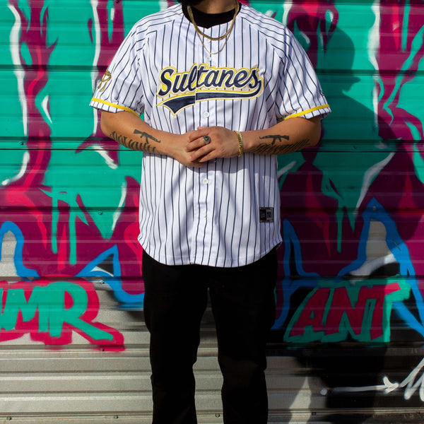 White/stripes Sultanes De Monterey - BeisbolMXShop